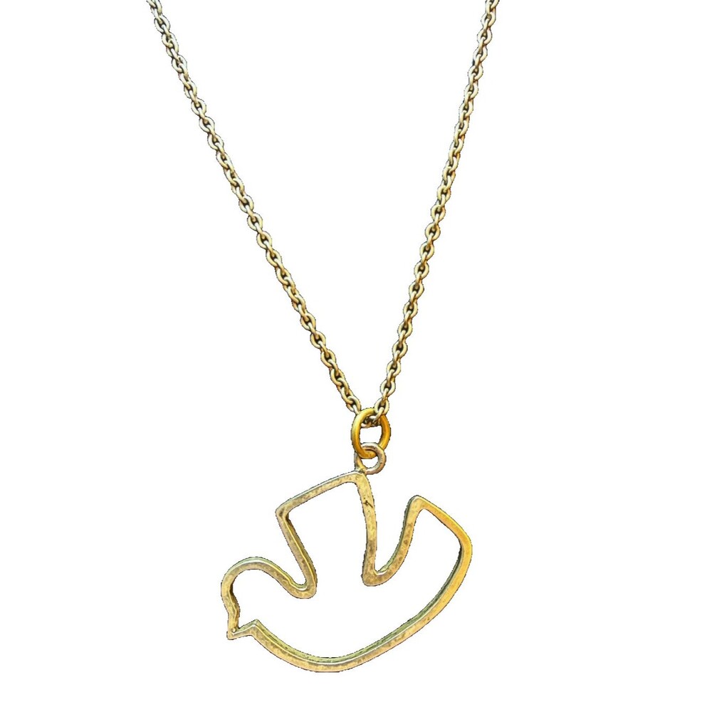 Tiffany & Co. Frank Gehry Sterling Silver Chain 925 Necklace w/ Dove Pendant